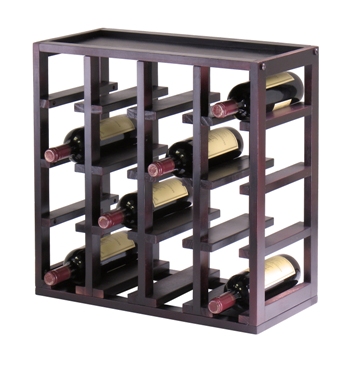 Winsome 92144 Kingston Modular Stackable 16 Bottle Wine Cubby - Espresso at Sears.com