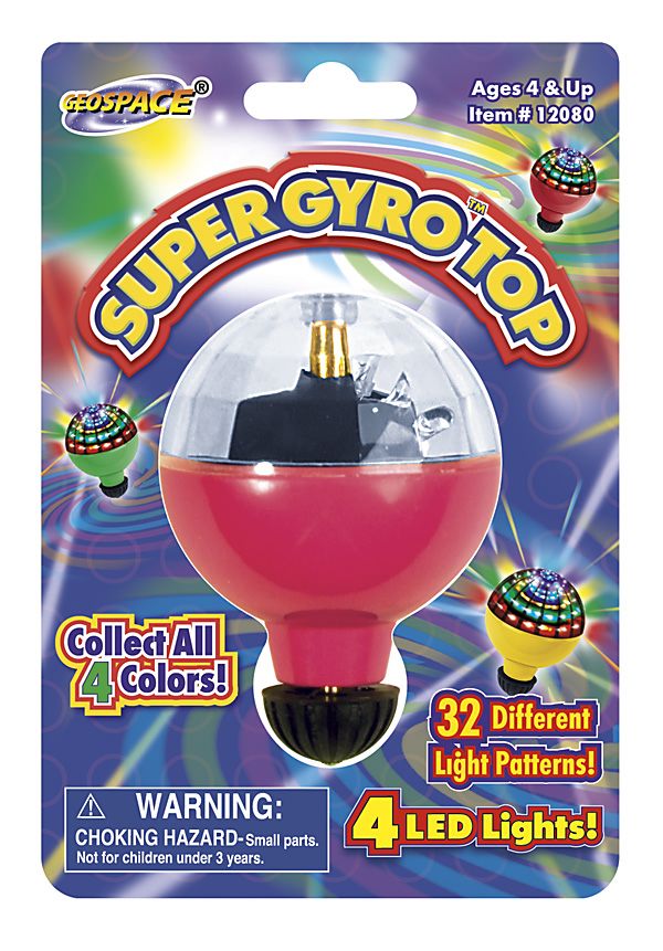 Geospace 12083 Super Sonic Laser Gyro Top Spinning Toy with Led at Sears.com