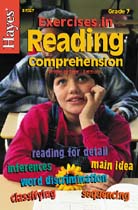 Hayes School Publishing BR927 Exercises in Reading Comprehension Level G Grade 7- 64 page 6   X 9   Workbook at Sears.com