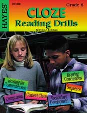 Hayes School Publishing CR106R Cloze Reading Drills Grade 6- 24 Blackline Masters at Sears.com