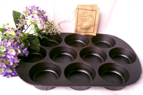 IWGAC Old Mountain Cast Iron Biscuit Pan 10 Impression at Sears.com