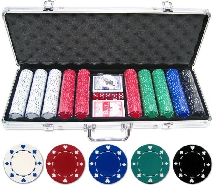 JP Commerce 500-DC 11.5g 500pc Double Suited Poker Chip Set at Sears.com