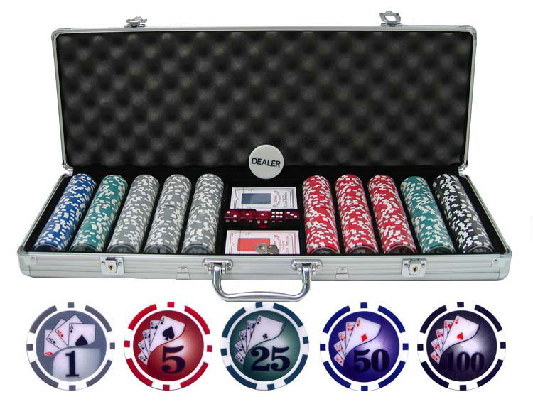 JP Commerce 13.5g 500pc Yin Yang Clay Poker Chip Set at Sears.com