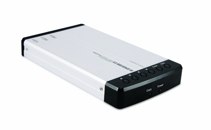 Macally PHR-250M4 2.5 in. USB 2.0 Aluminum Enclosure with MPEG4 Decoder - Sliver with black end caps at Sears.com
