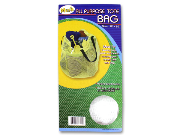BULK BUYS Mesh all-purpose tote bag - Pack of 96 at Sears.com