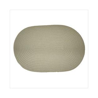 Rhody Rug 47-5x8 Solid Morning Mist 5 ft. x 8 ft. Braided Rug Rhody Rug 47-5x8 Solid Morning Mist 5 ft. x 8 ft. Braided Rug