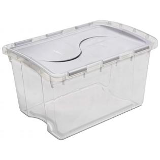 Sterilite 48 Quart Clear Hinged Lid Storage Box 19148006 - Pack of 6 Sterilite 48 Quart Clear Hinged Lid Storage Box 19148006 - Pack of 6