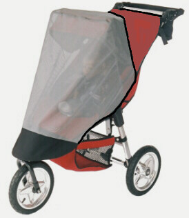 Sashas Kiddie Products Sasha Kiddie BJC -E-S Baby Jogger City Elite - Summit XC Single Stroller Sun and Wind Cover - Stroller Not Included at Sears.com