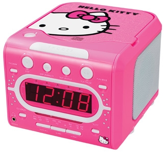 Hello Kitty AM-FM Stereo Alarm Clock Radio with Top Loading CD Player at Sears.com