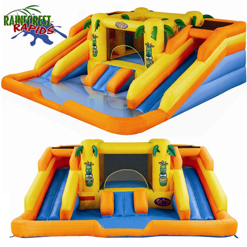 Blast Zone Rainforest Rapids Inflatable Waterslide at Sears.com