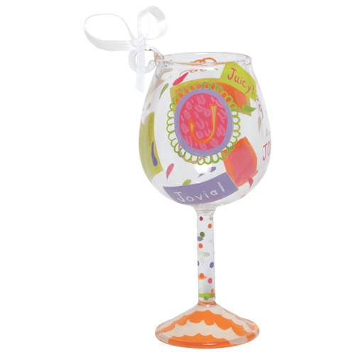 Santa Barbara Studio ORN5-5515J Lolita Mini Wine Ornament - Letter J at Sears.com