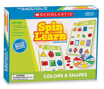 Scholastic Teaching Resources SC-540224 Spin To Learn Colors & Shapes Game at Sears.com