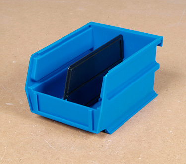 Triton Products 3-220B 7.38 In. L x 4.13 In. W x 3 In. H Blue Stacking  Hanging  Interlocking Polypropylene Bins  24