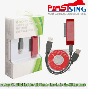 First Sing FS17109 USB Hard Drive HDD Transfer Cable Kit for Xbox 360 Slim Console at Sears.com