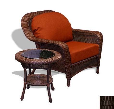 Tortuga LEX-CT3-T Lexington Wicker Chair and Side Table Bundle-Tortoise at Sears.com