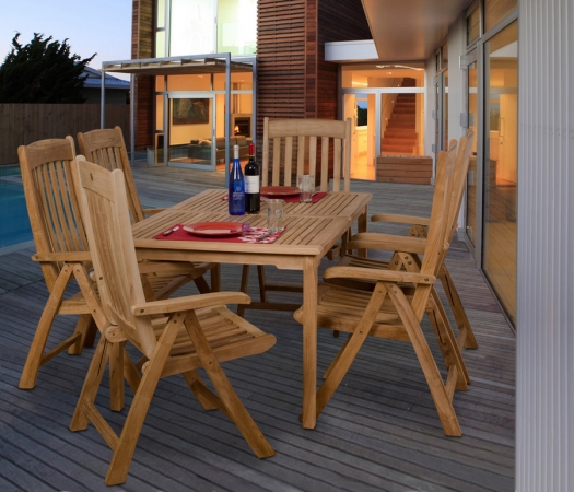 International Home Miami SC ZURICH Amazonia Teak Zurich 7-pc Teak Dining Set at Sears.com