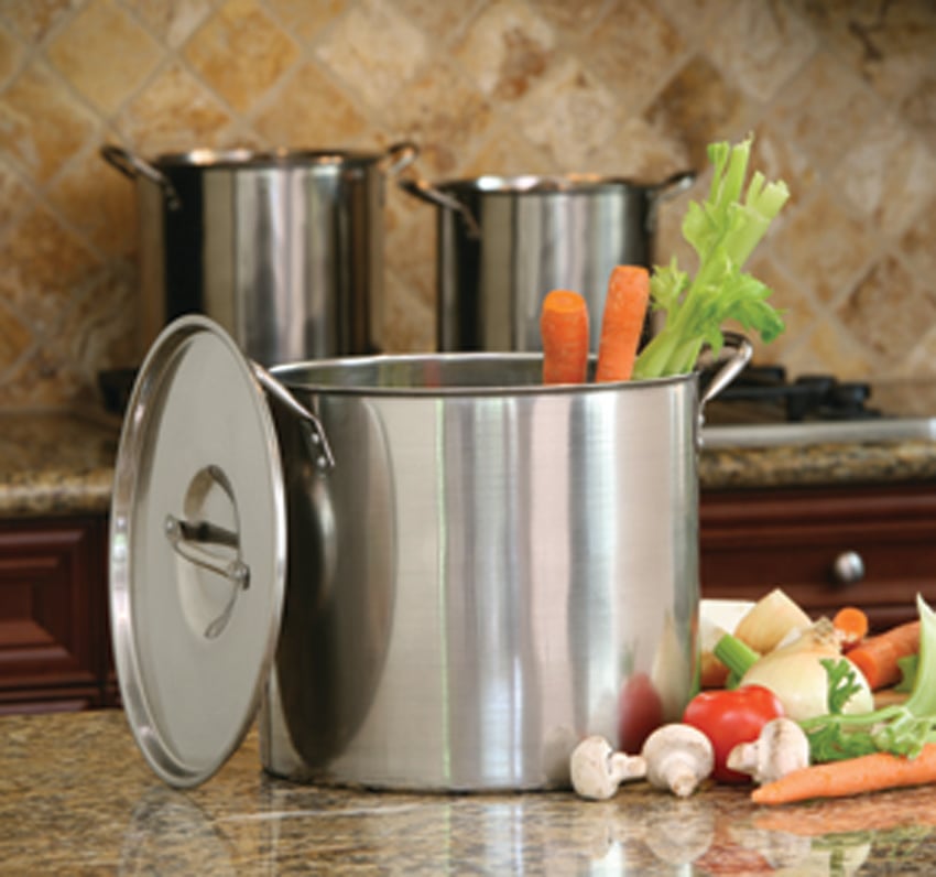 Cook Pro 570 8 Qt  12 Qt & 16 Qt Stockpot 6 PC Set