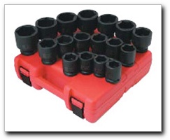 SUNEX TOOLS 4683 .75 Inch Sae Impact Socket Set Shallow 17 Pc 1-2 Inch at Sears.com