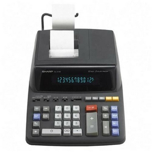 Sharp Printing Calculator 12 Characters Fluorescent EL2196BL at Sears.com