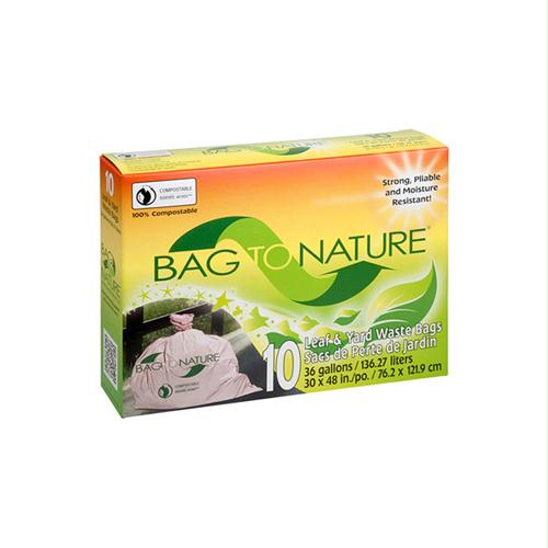 1096171 Bag To Nature Lawn and Leaf Biodegradable Waste Bags - 10 Pack