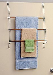 Better Bath Interdesign Formbu Over-the-door Triple Towel Bar 5.6 x 24.7 x 1 in. Bamboo/Bronze at Sears.com