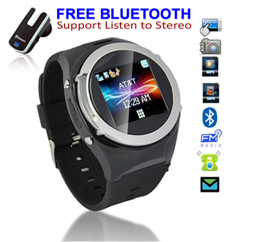 Indigi Unlocked! GSM Bluetooth Multimedia Watch Cell Phone w/ Spy Camera Camcorder MP3 MP4 FM Radio etc. at Sears.com
