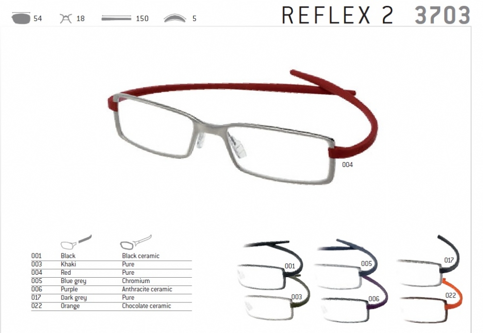 TAG Heuer TAG HEUER Eyeglasses 3703 in color 004 in size ...