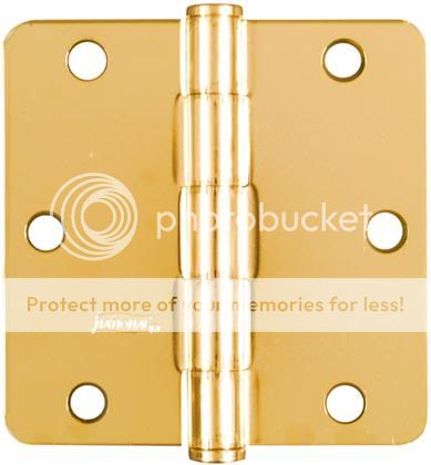 National Polished Brass Finish 3-1/2" Door Hinge 1/4" Radius at Sears.com