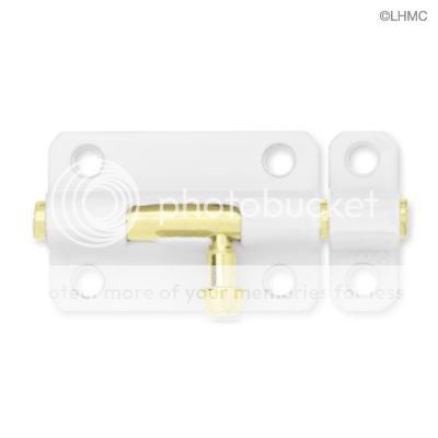 Brainerd 3" White Barrel Bolt Door Latch 31973 at Sears.com