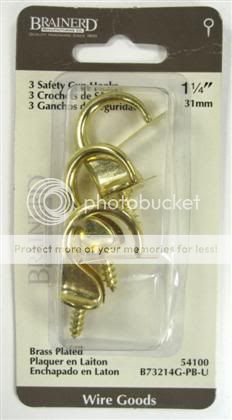 Brainerd 1-1/4" Brass Safety Cup Hooks 54100 at Sears.com