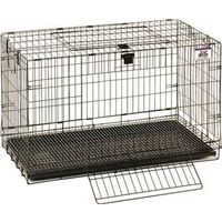 Miller Manufacturing Medium Black Double Door Wire Pet Crate 154659 dog crates,dog cages,dog travel kennel,dog kennel cage
