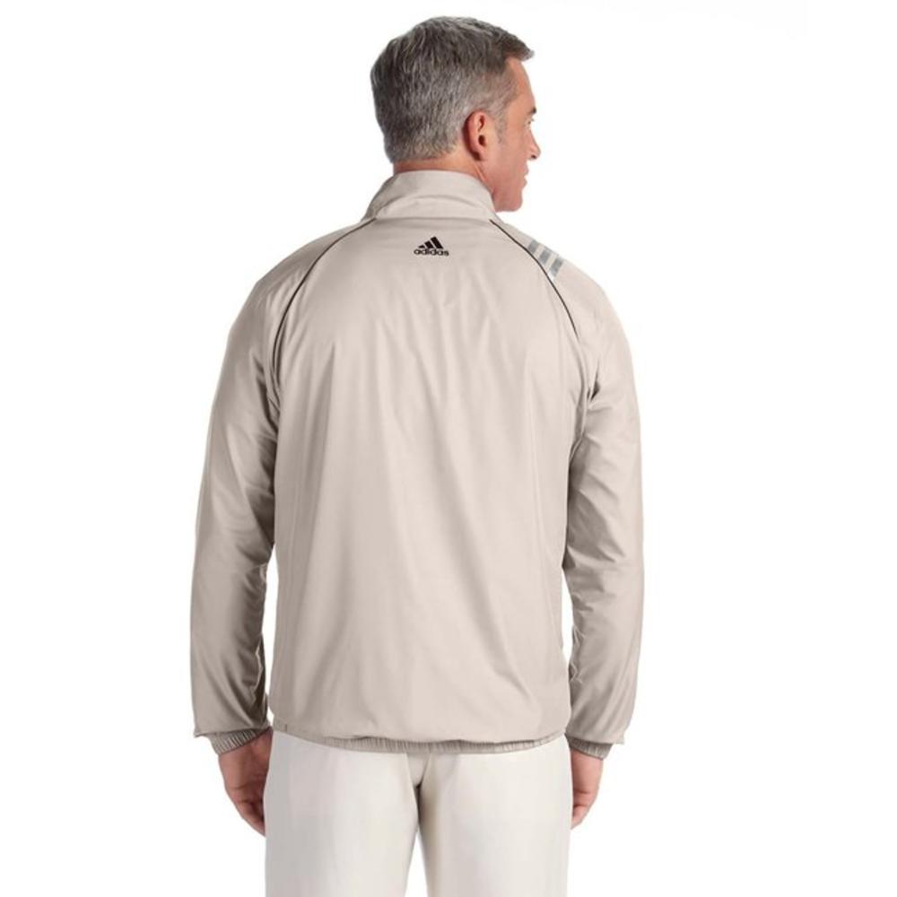 adidas Golf A169 - Men's 3-Stripes Full-Zip Jacket - Ecru - M