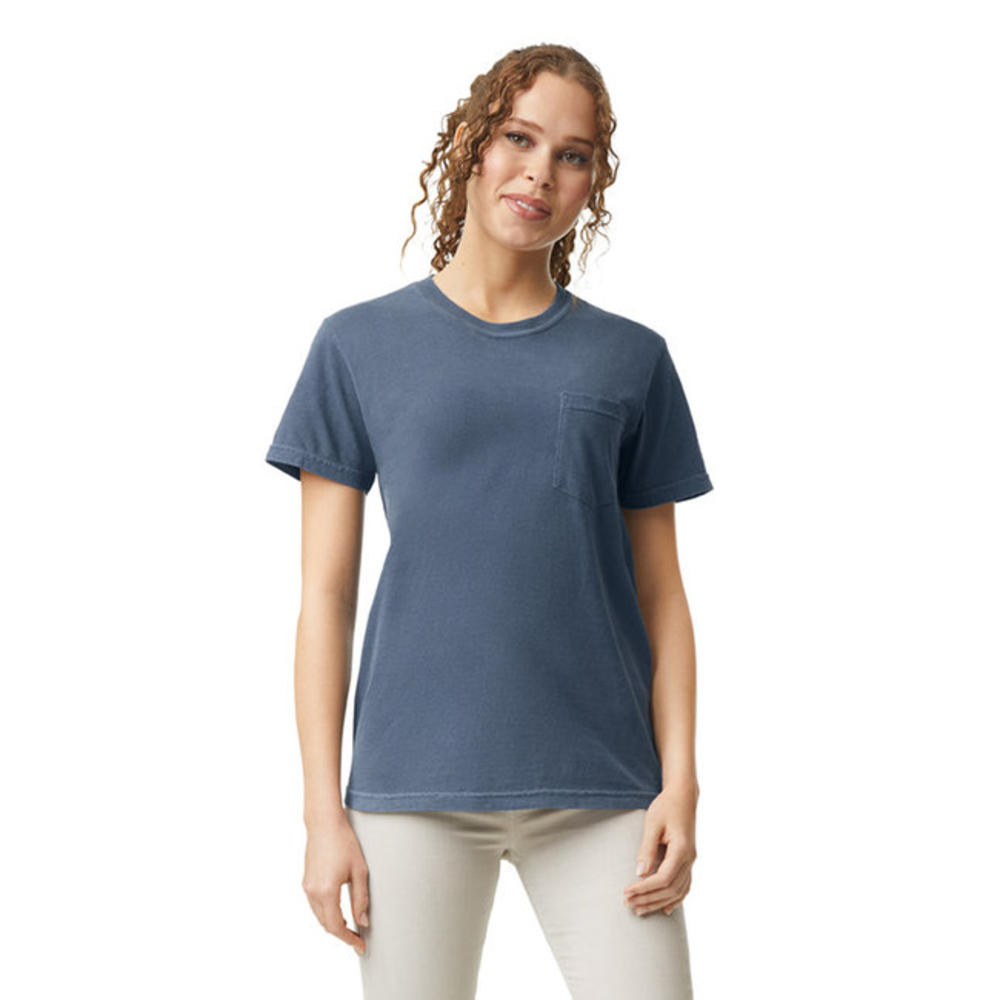 Comfort Colors 6030CC - 6.1 oz. Garment-Dyed Pocket T-Shirt - Denim - L