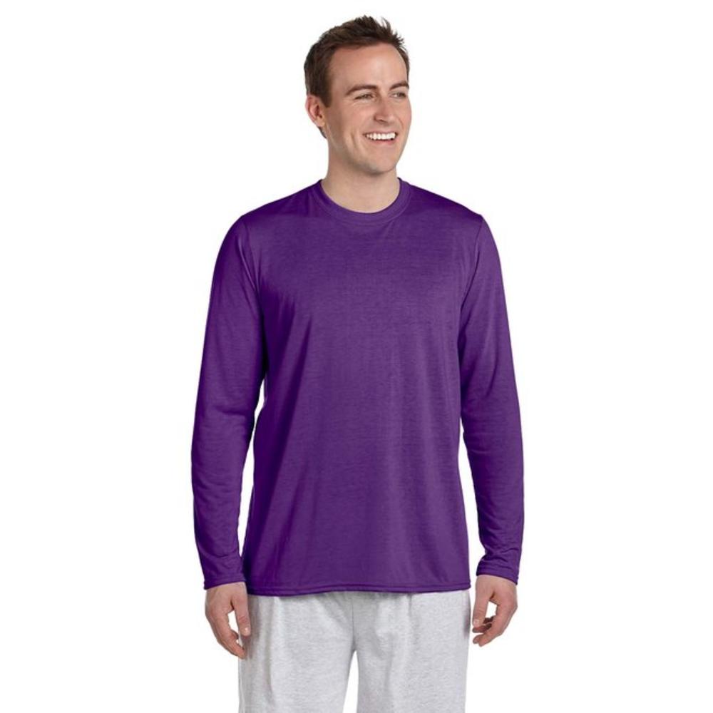 Gildan G424 - Performance™ 4.5 oz. Long-Sleeve T-Shirt - Purple - 2XL