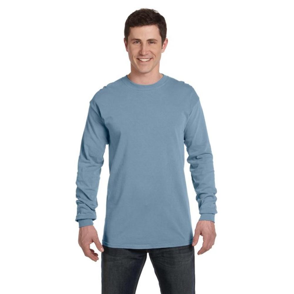 Comfort Colors C6014 - Ringspun Garment-Dyed Long-Sleeve T-Shirt - Ice Blue - S