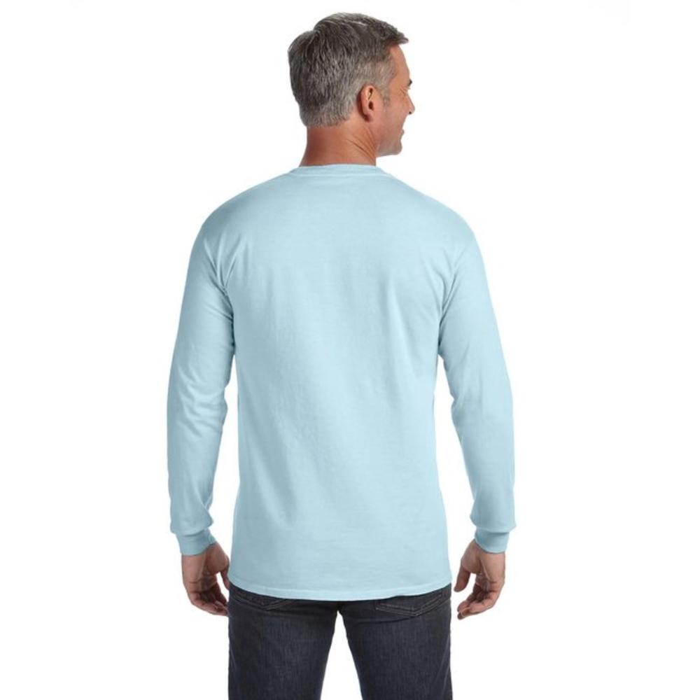 Comfort Colors C4410 - Long-Sleeve Pocket T-Shirt - Chambray - L