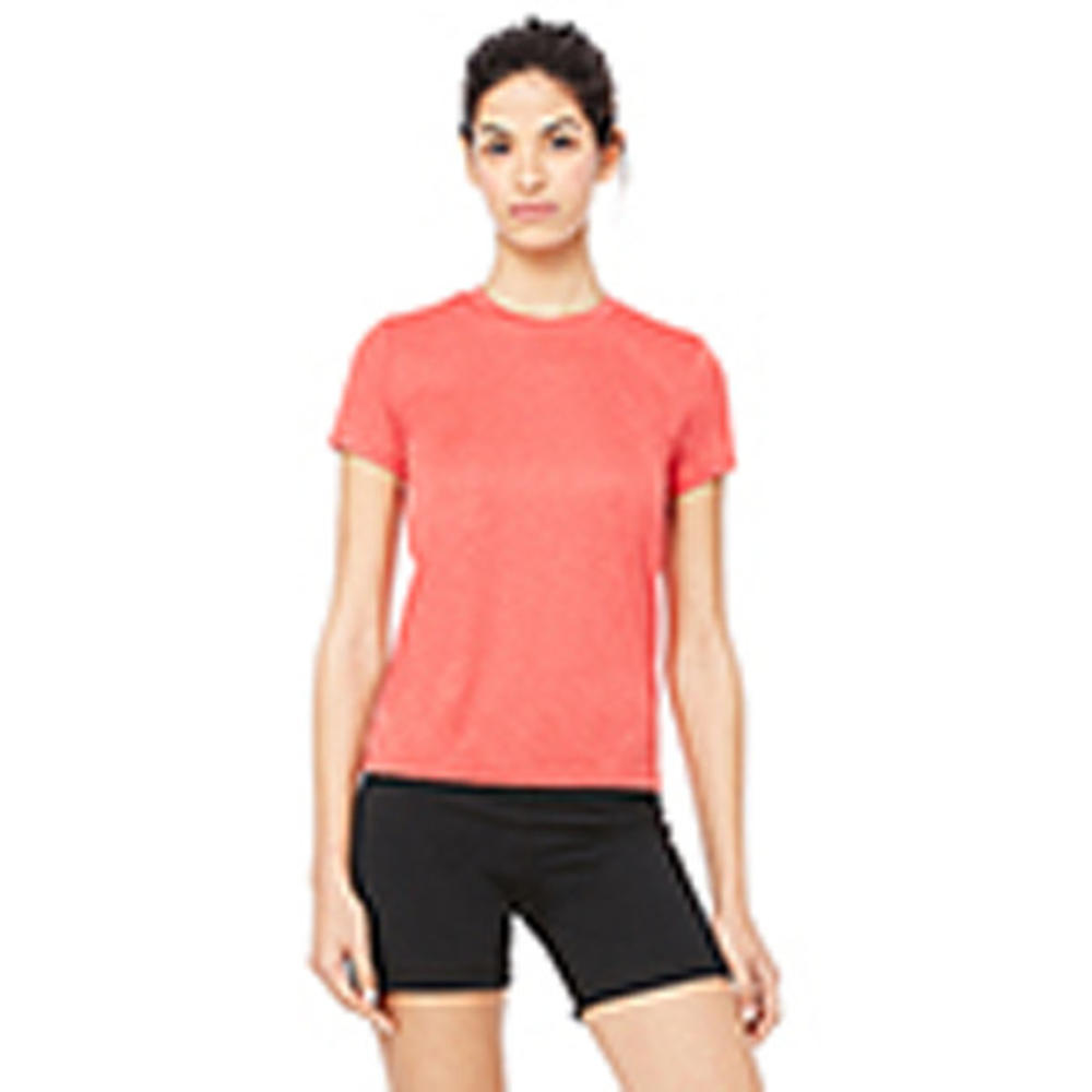Alo Sport W1009 - Ladies' Performance Short-Sleeve T-Shirt - Heather Red - 2XL