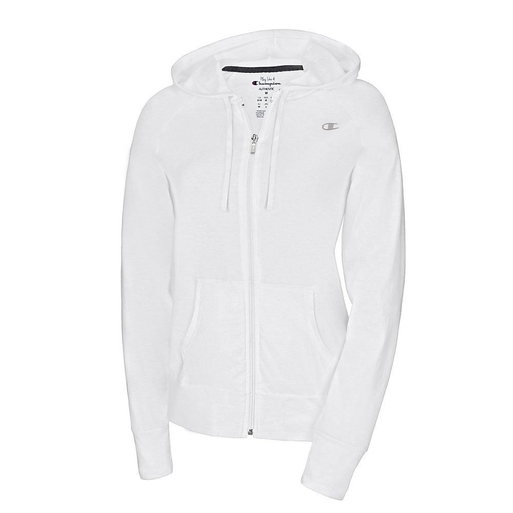 Champion Authentic Women's Jersey Jacket - J7418 - White - 2XL