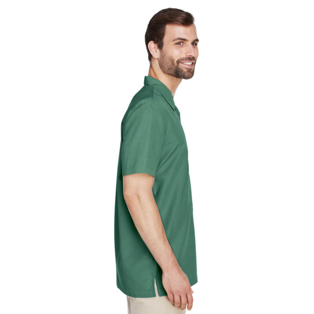Men's Barbados Textured Camp Shirt - M560 - Palm Green - XL