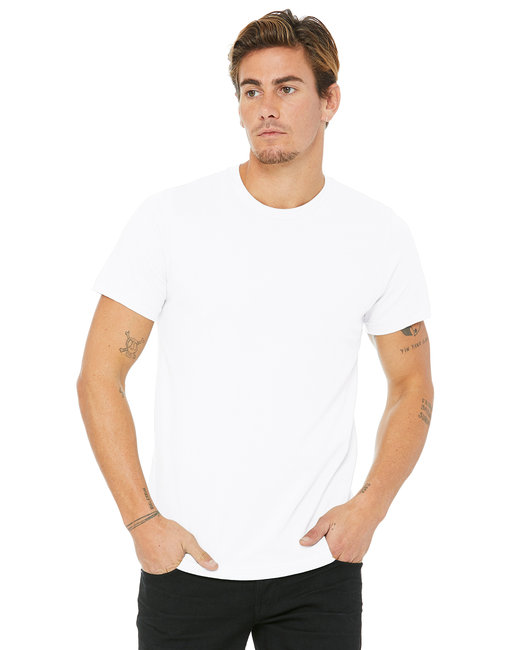 Unisex Made in the USA Jersey Short-Sleeve T-Shirt - WHITE - XS - 3001U
