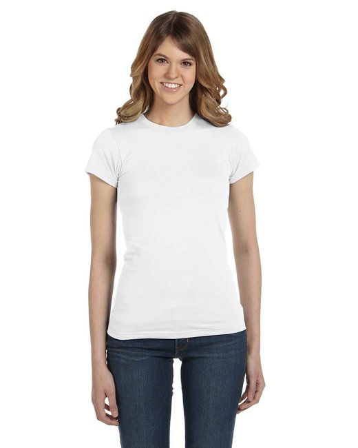 Ladies' Junior Fit Fashion T-Shirt - WHITE - XL - 379