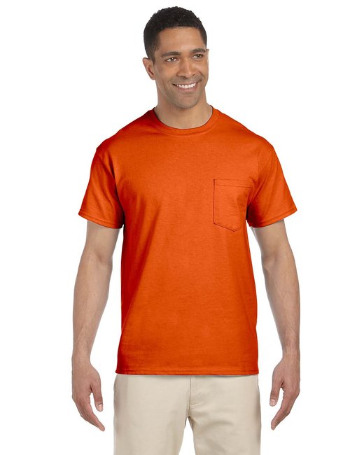 6 oz. Ultra Cotton Pocket T-Shirt - ORANGE - 4XL - G230