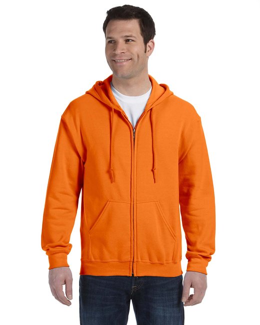 Heavy Blend 8 oz., 50/50 Full-Zip Hood - G186 - Safety Orange - XL