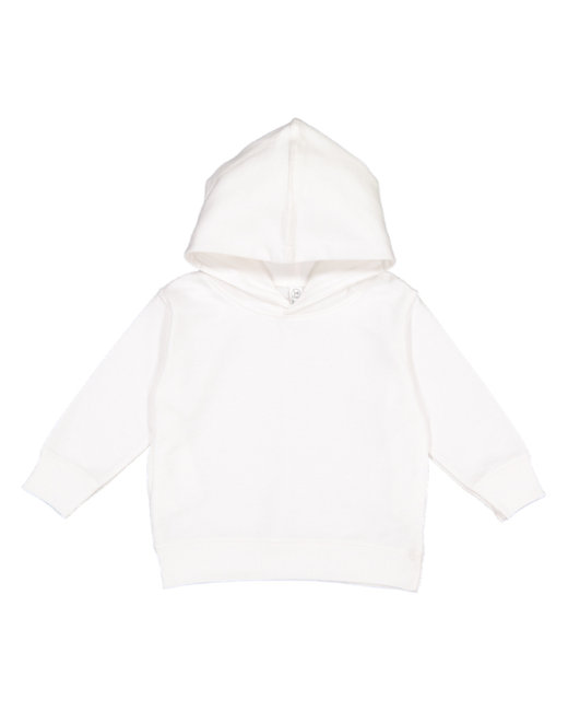 Toddler 7.5 oz. Fleece Pullover Hood - 3326 - White - 2T