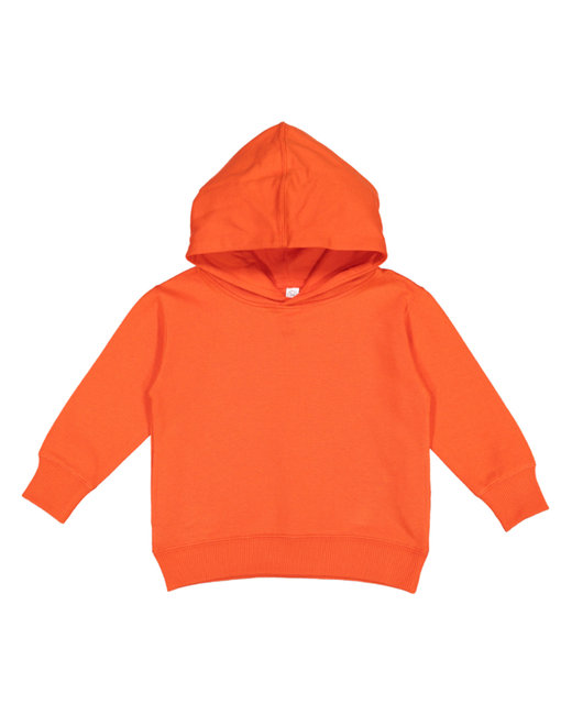 Toddler 7.5 oz. Fleece Pullover Hood - 3326 - Orange - 2T