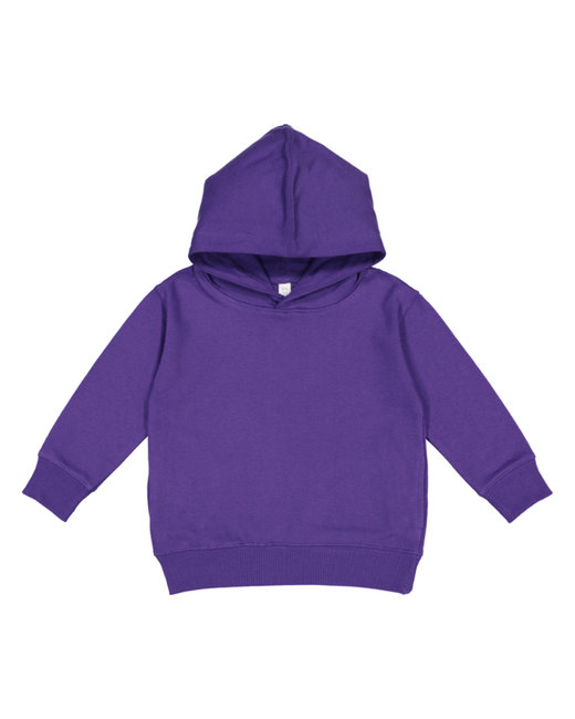 Toddler 7.5 oz. Fleece Pullover Hood - 3326 - Purple - 4T