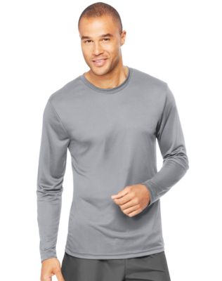 Hanes Cool DRI Performance Men's Long-Sleeve T-Shirt|482L - Graphite - X-Large