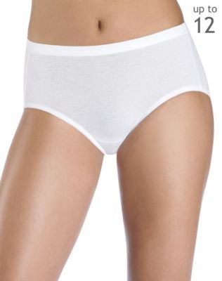 Hanes Women's Plus Low-Rise Stretch Brief with ComfortSoft Waistband 3-Pack|E39PAS - Assorted - 11