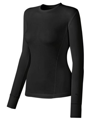 Duofold by Champion Varitherm Mid-Weight Women's Long-Sleeve Base-Layer Shirt - KMC3 - Black - Small
