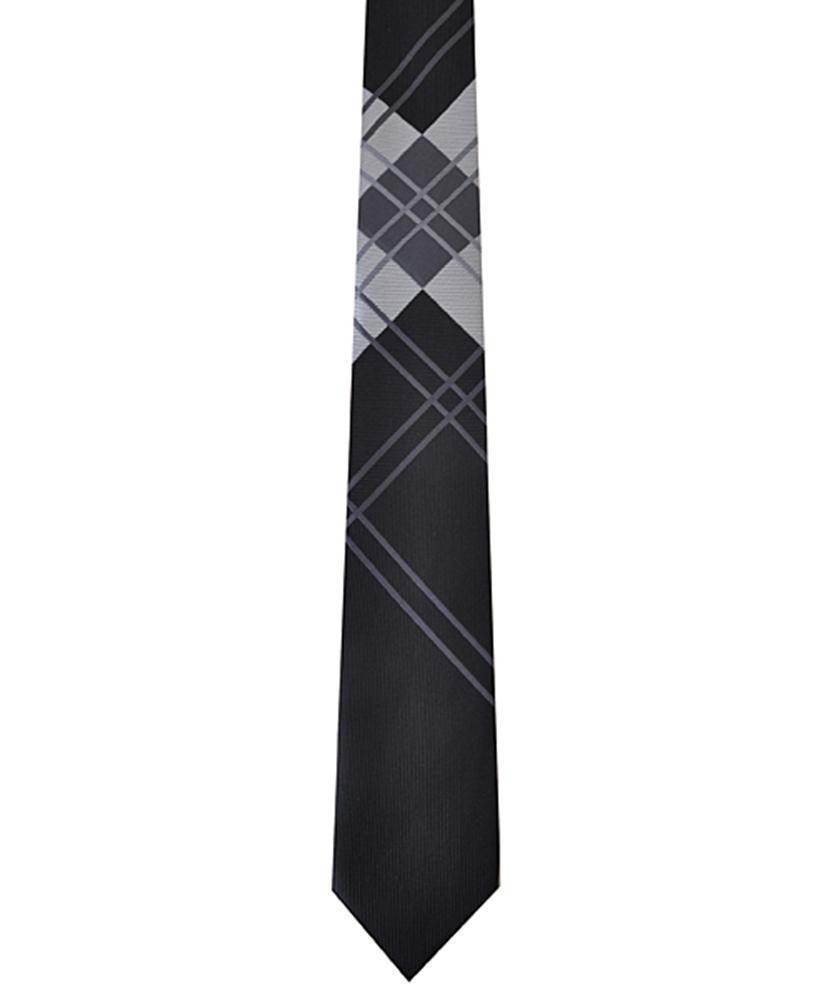 Dapper World New Men's Black Microfiber Poly Woven 2.5 Inch Slim Tie 2400 needles MPW5002 at Sears.com